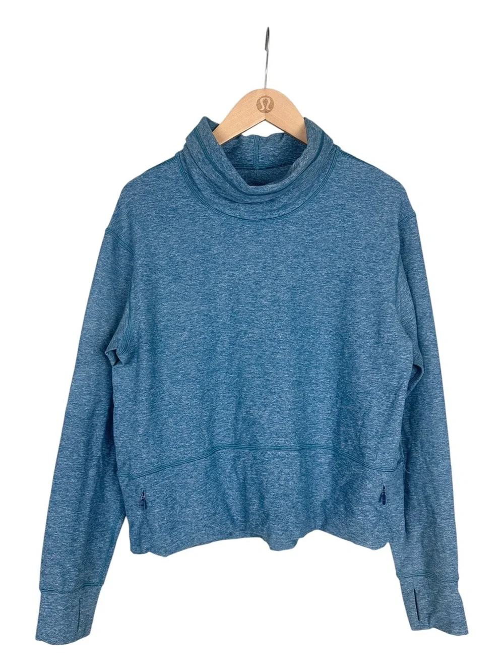 Lululemon Ready to Rulu Pullover in Heathered Capture Blue